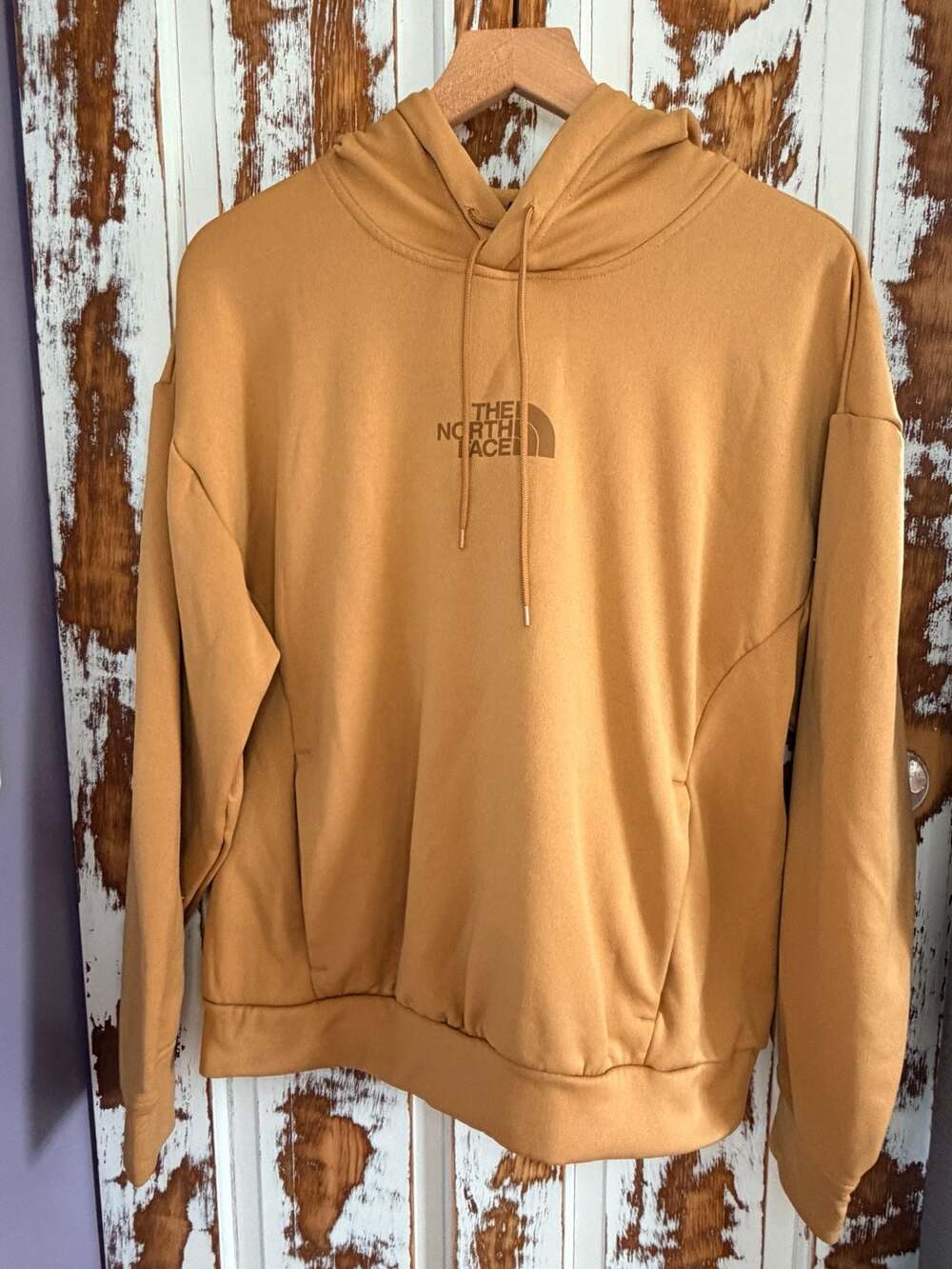 The North Face Mens Fleece Pullover Hoodie Mustard Yellow Size S Gorpcore